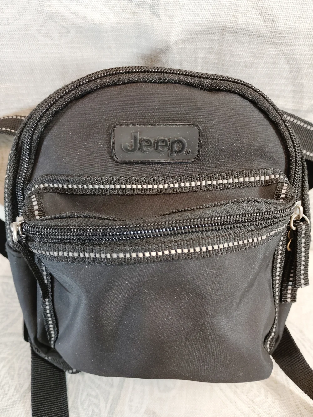 Jeep Black Kids Backpack Bag with  Secure  Anti-lost Harness Strap For Safety